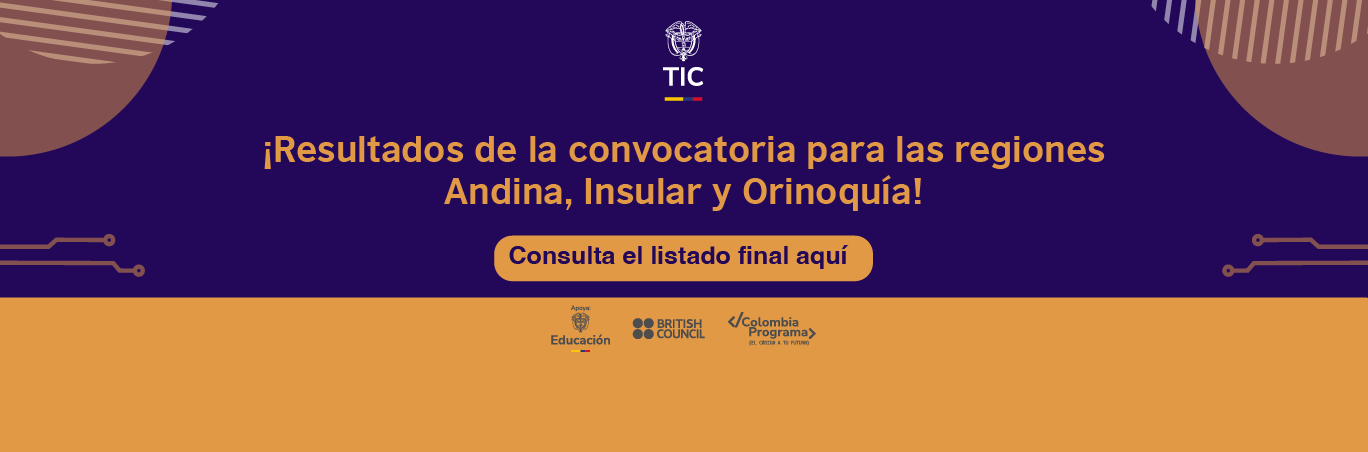 Resultados convocatoria de pensamiento computacional pertenecen a las regiones Andina, Insular y Orinoquía Resultados convocatoria de pensamiento computacional pertenecen a las regiones Andina, Insular y Orinoquía