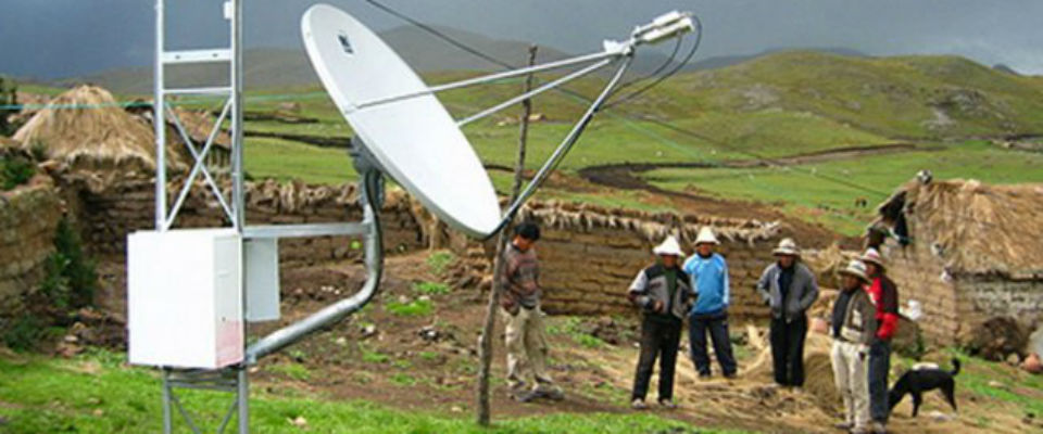 Internet satelital en áreas rurales