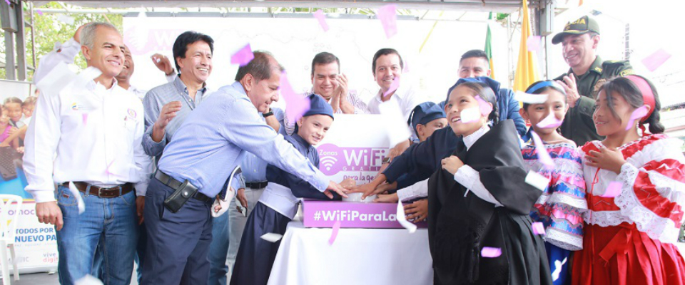 Ministerio TIC inauguró cuatro Zonas WiFi Gratis en Popayán