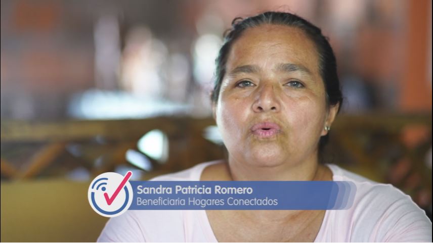 El hogar de Sandra ya está conectado con las oportunidades