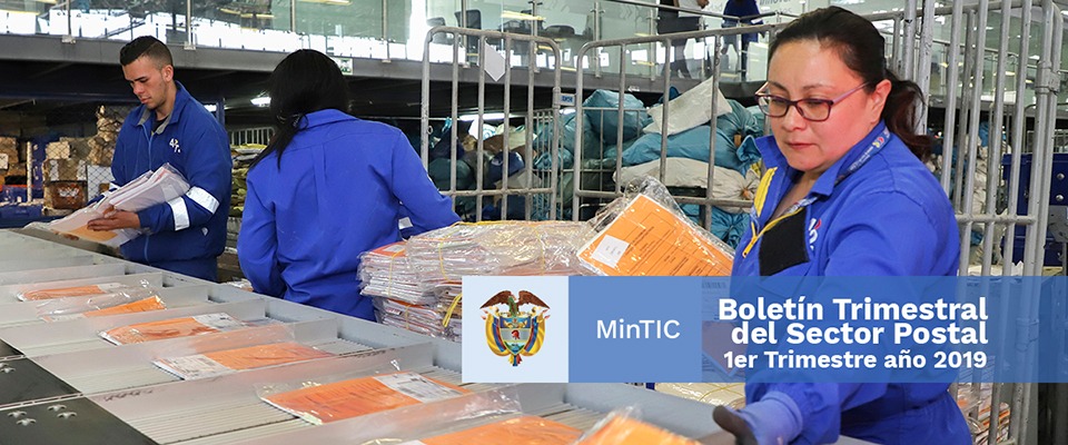Ingresos del sector postal aumentaron 9 % en el primer trimestre del año