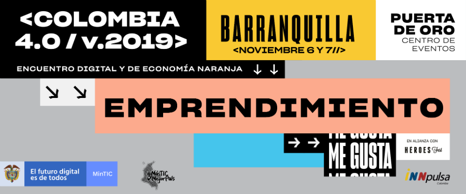 500 Startups, Oracle y Startup México estarán presentes en Colombia 4.0 Barranquilla