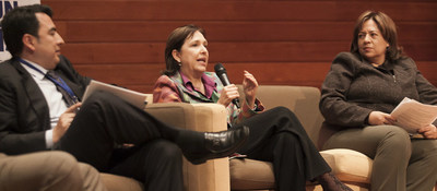 Viceministra TI - María Isabel Mejía en panel de educación