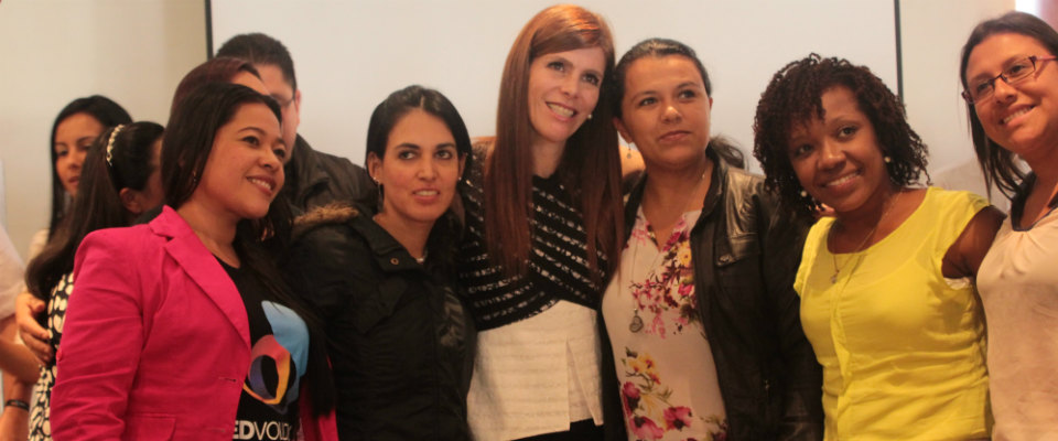 Viceministra TIC - María Carolina Hoyos con coordinadores de Redvolución Viceministra TIC - María Carolina Hoyos con coordinadores de Redvolución