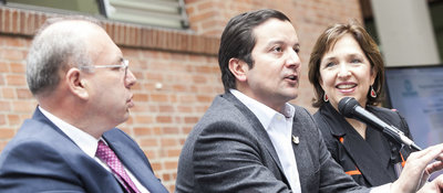 Carlos Ariel Sánchez, David Luna y María Isabel Mejía