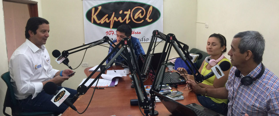 Ministro TIC en medio de comunicación de Arauca