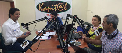 Ministro TIC en medio de comunicación de Arauca