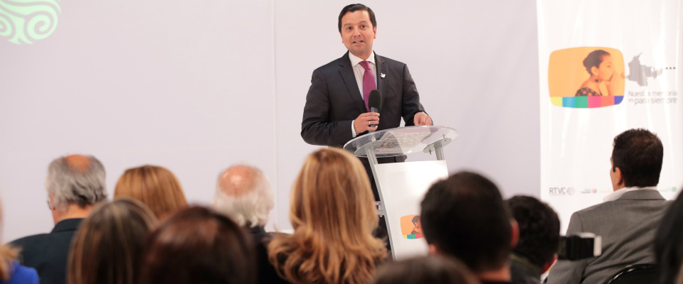 Ministro David Luna habla en Día Mundial del Patrimonio Audiovisual