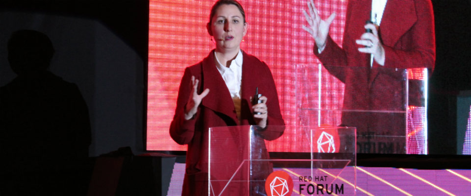 Johanna Pimiento en Red Hat Forum