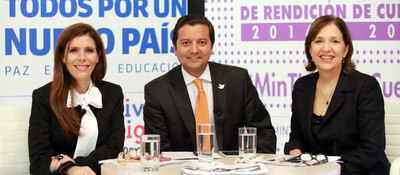 Viceministra General María Carolina Hoyos, Ministro TIC David Luna y Viceministra TI María Isabel Mejía