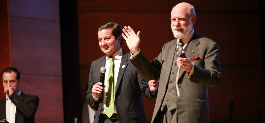 David Luna y Vint Cerf David Luna y Vint Cerf