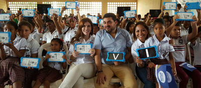 Entrega de tabletas en el departamento de Córdoba