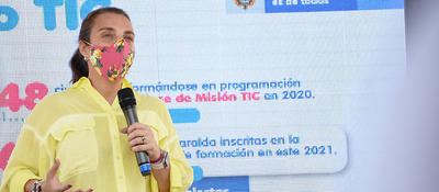 Ministra de las TIC, Karen Abudinen en su visita a Risaralda. Ministra de las TIC, Karen Abudinen en su visita a Risaralda.