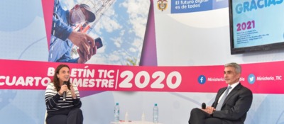 Ministra TIC Karen Abudinen / Viceministro de Conectividad Walid David Jalil Ministra TIC Karen Abudinen / Viceministro de Conectividad Walid David Jalil