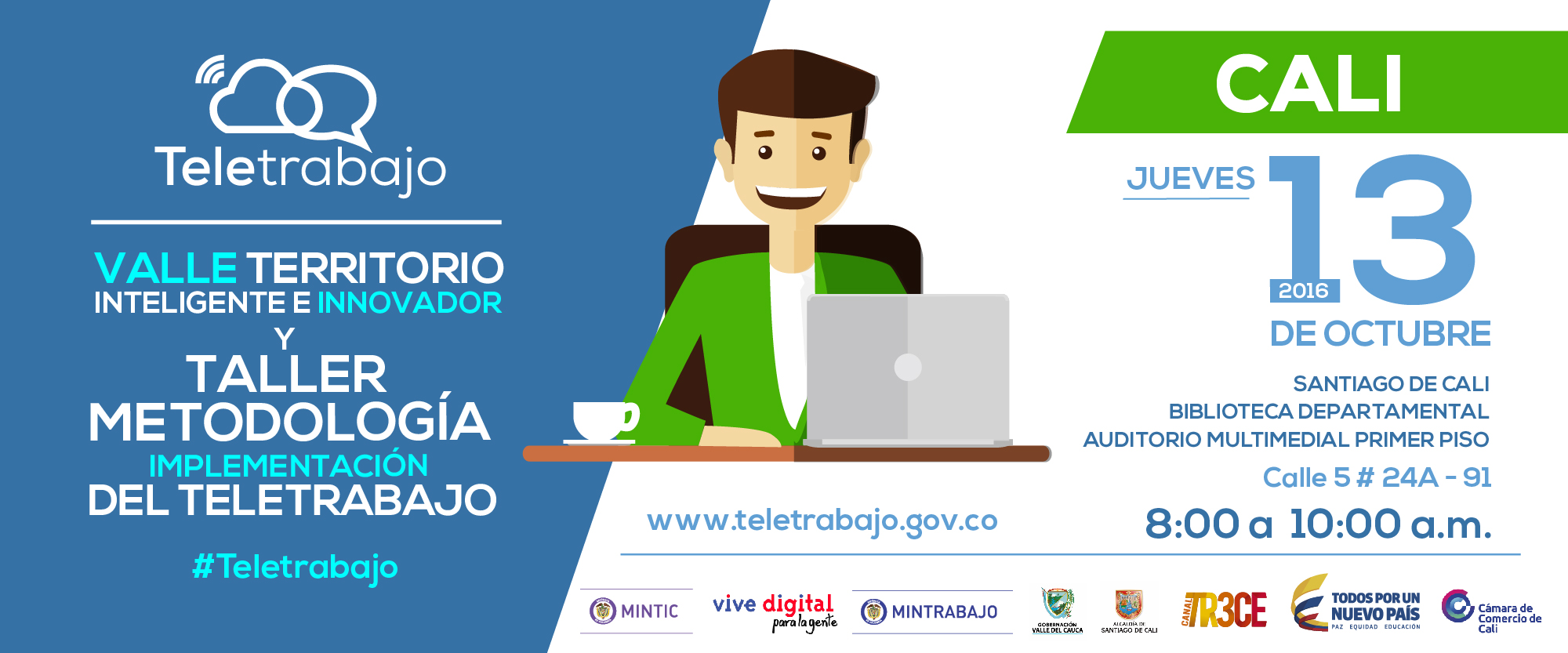 Taller gratuito de teletrabajo en Cali