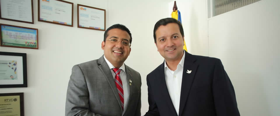 Ministro David Luna y alcalde de Valledupar