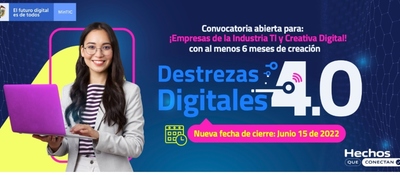 MinTIC amplía el plazo para inscribirse a la convocatoria Destrezas Digitales 4.0