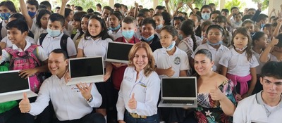 Estudiantes de Coello estrenan computadores gracias a MinTIC, Primax y ‘Computadores para Educar’
