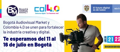 Bogotá Audiovisual Market y Colombia 4.0 se unen para fortalecer la industria creativa digital
