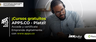 ¡Oportunidad imperdible! APPS.CO y Platzi tienen 24 cursos virtuales de acceso gratuito para todos los colombianos