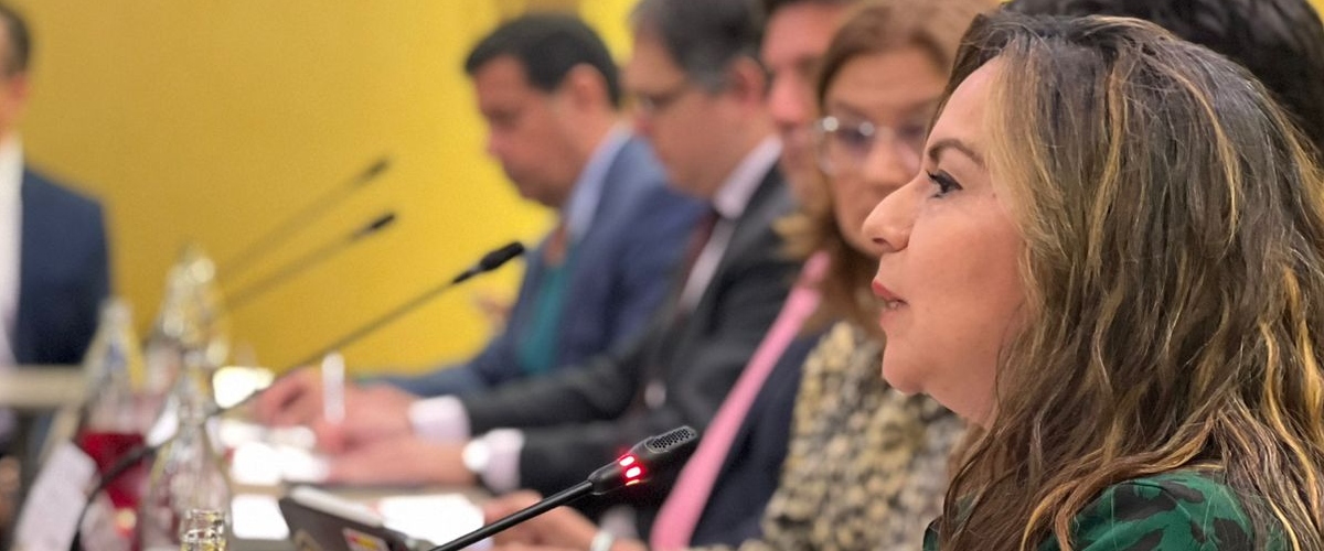 Foto de la ex ministra Sandra Urrutia Congreso Mundial de Telefonía Móvil