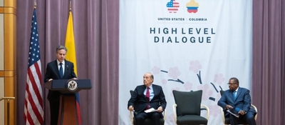 Foto del diálogo de alto nivel entre Colombia y Estados Unidos