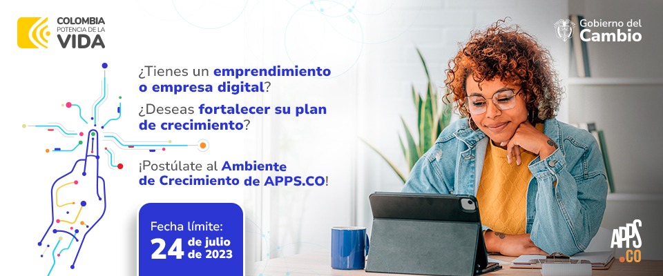 Regresa el programa APPS.CO para beneficiar a 17.000 emprendimientos y empresas digitales en Colombia