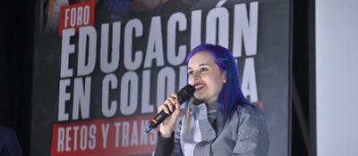 Foto de Viceministra Sindey Bernal Durante el foro ‘Educación en Colombia