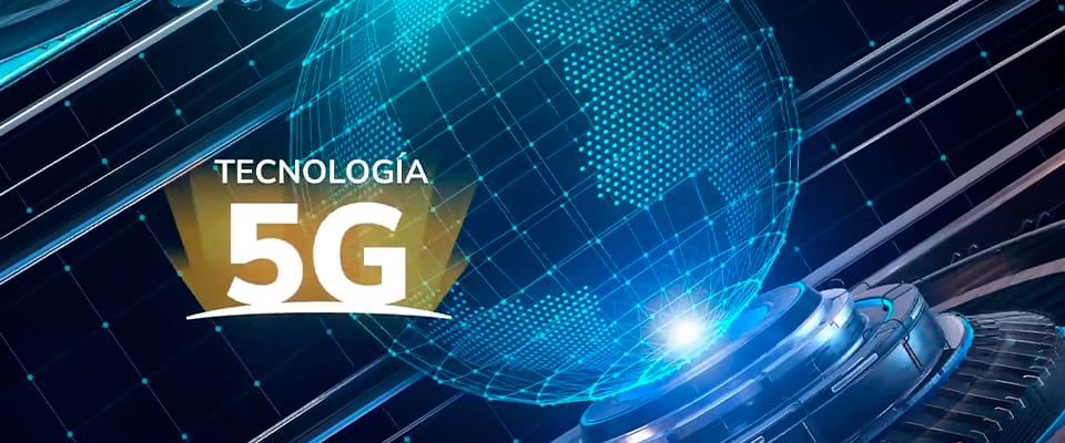 Banner de promoción de la subasta del 5G