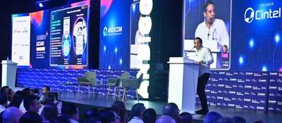 Foto del Ministro Mauricio Lizcano en apertura de Andicom 2023