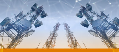 Imagen diseñada con antenas telefónicas