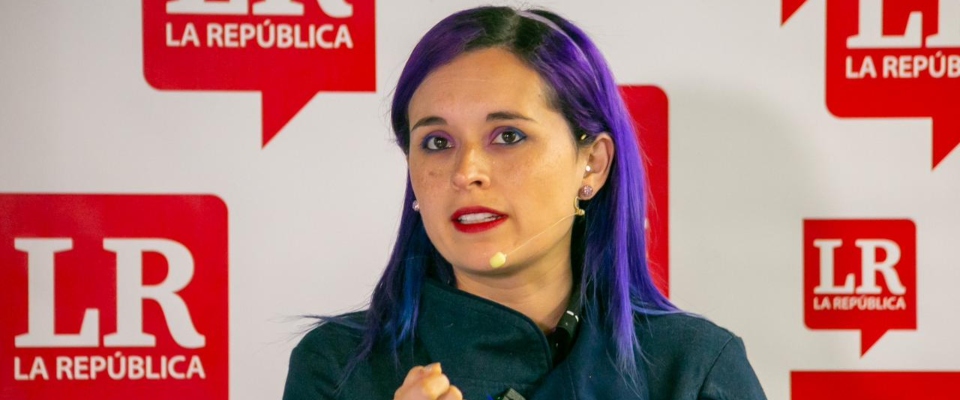 Foto de la viceministra de Transformación Digital, Sindey Carolina Bernal en el Foro
