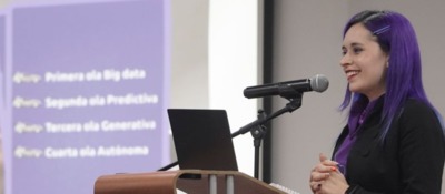 Foto de la viceministra de Transformación Digital en el Congreso ‘Inteligencia Artificial y Educación’