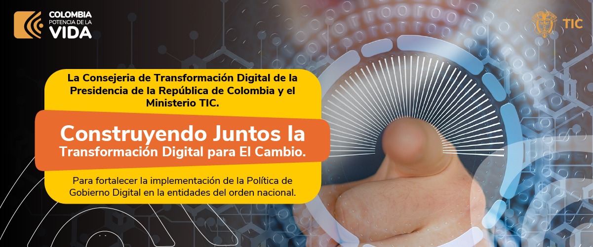 Imagen diseñada referente a los talleres Construyendo juntos la transformación digital para el cambio