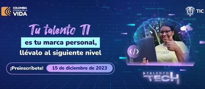 Imagen diseñada con invitación a Talento Tech