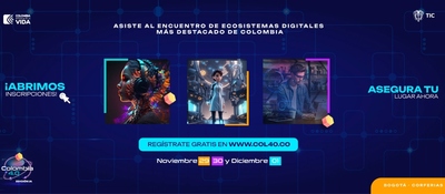 Banner de inscripciones abiertas de Colombia 4.0