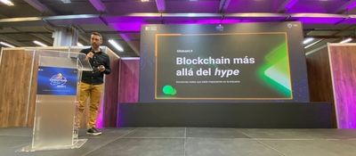 Foto de Mario Degiovannini en la presentación de Colombia 4.0