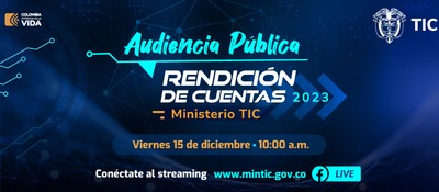 Invitación a la Audiencia de Rendición de Cuentas 2023