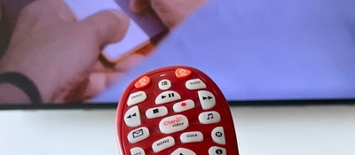 Foto de un control de TV