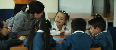 Foto de estudiantes beneficiarios