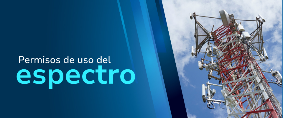 Imagen diseñada 'Permisos de uso del espectro'