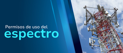 Imagen diseñada 'Permisos de uso del espectro'