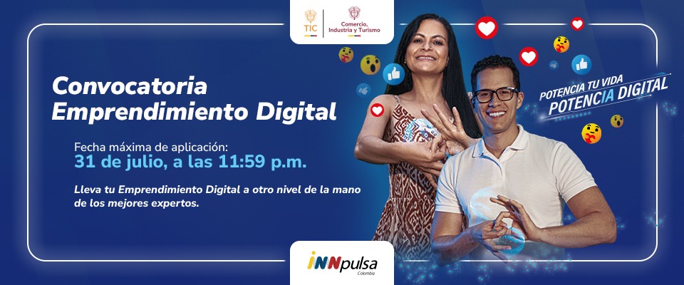 Imagen diseñada para "Convocatoria Emprendimiento Digital"