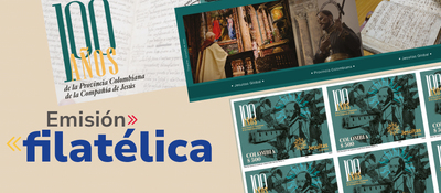 Imagen diseñada con la emisión filatélica