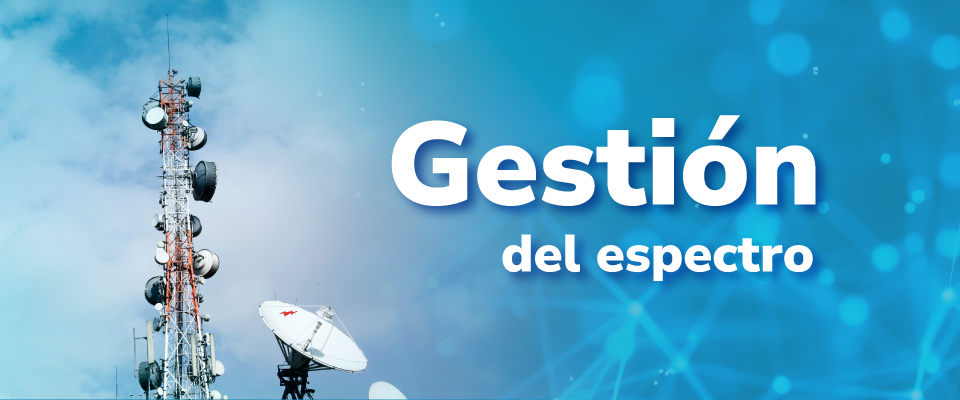 Imagen diseñada para 'Gestión del Espectro'
