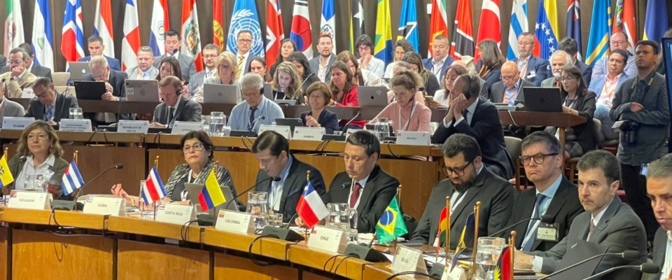 Foto de los ministros en agenda en Chile