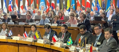 Foto de los ministros en agenda en Chile