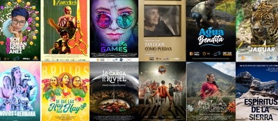 Imagen diseñada con las portadas de las portadas de las distintas producciones