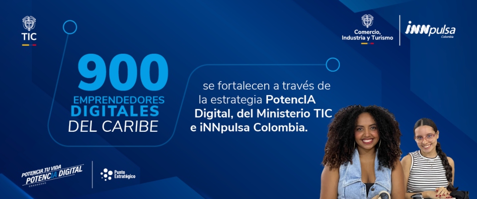 Imagen diseñado para iniciativa '900 emprendedores digitales del Caribe'