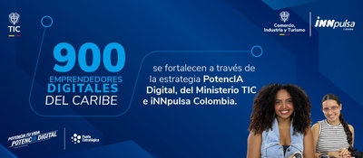 Imagen diseñado para iniciativa '900 emprendedores digitales del Caribe'
